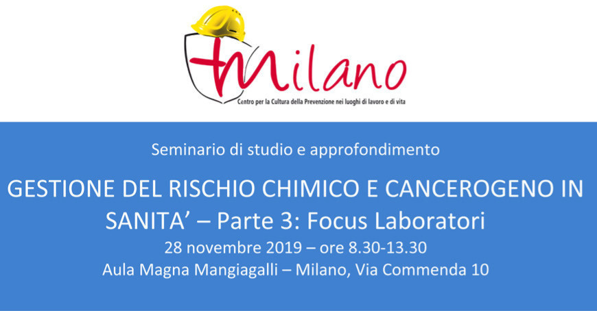 Gestione del rischio chimico e cancerogeno in Sanità – Parte 3: Focus Laboratori Gestione del rischio chimico e cancerogeno in Sanità – Parte 3: Focus Laboratori