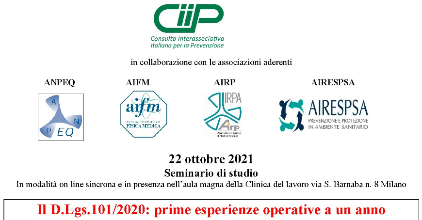 22/10/2021 - Il D.Lgs.101/2020: prime esperienze operative a un anno dall’entrata in vigore